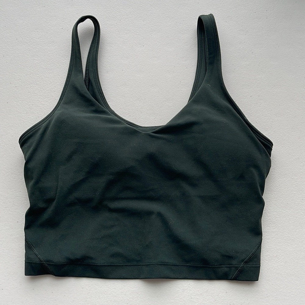 Dark Green Lululemon Align tank size 8